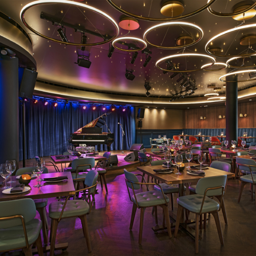 recent The Blue LLama Jazz Club hospitality design projects