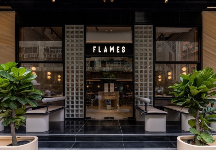 Flames Hung To Road Restaurant - 0