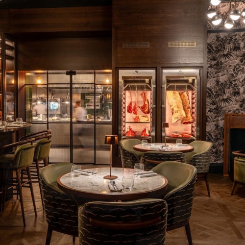 recent BLOK Restaurant at Lanelay Hall hospitality design projects