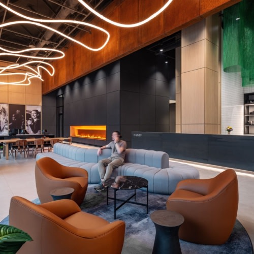 recent Unity Fitness Lobby & Lounge hospitality design projects