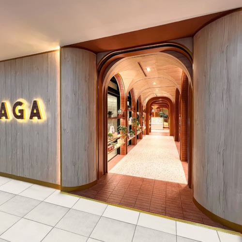 recent SAGA Bakery hospitality design projects