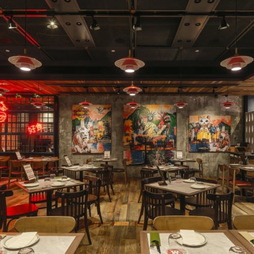 recent MOOO Restaurant hospitality design projects