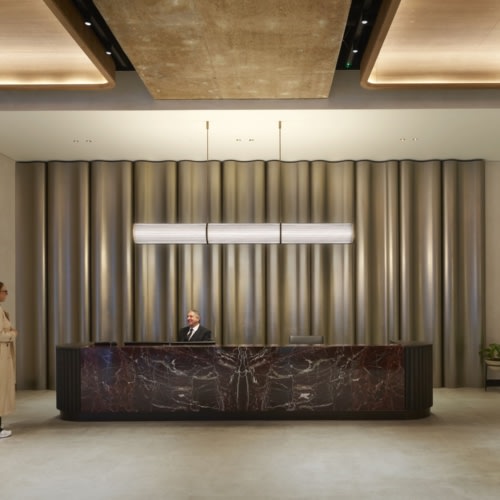recent Maple House Lobby and Amenity Space hospitality design projects